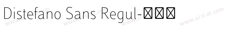 Distefano Sans Regul字体转换